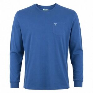 Birddogs Mens Long Sleeve Pocket Tee XL Cotton Blend Blue Casual Gorpcore Basic